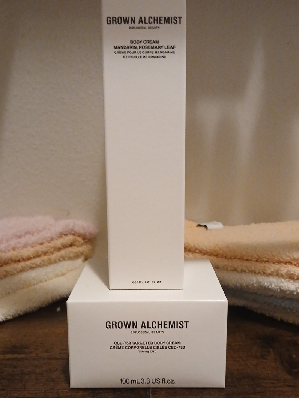Grown Alchemist CBD 750 Targeted Body Cream & Mandarin Rosemary Body Cream